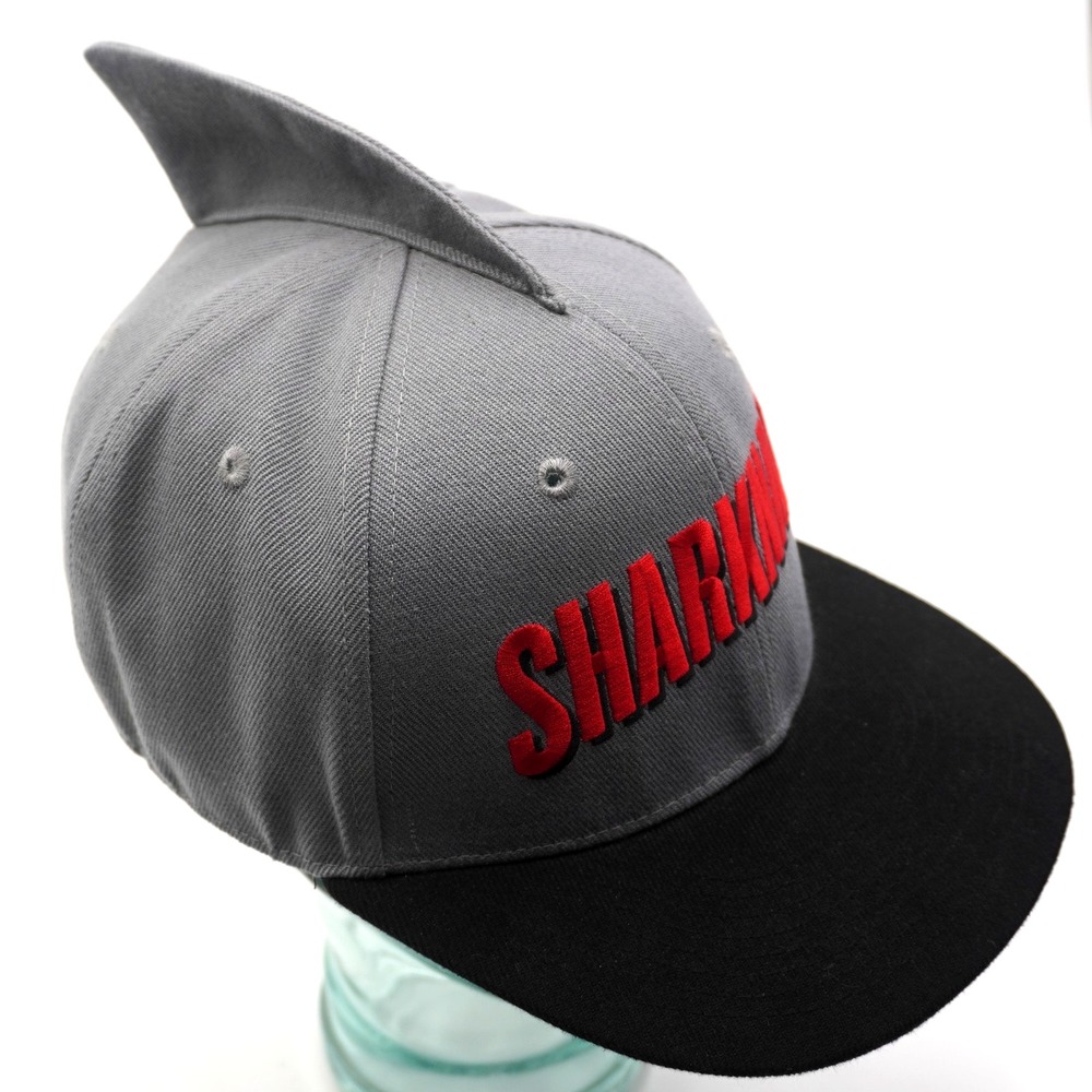 Sharknado Movie Promo Snapback Hat Gray Black Shark Fin Brim - 2013 Movie Promo